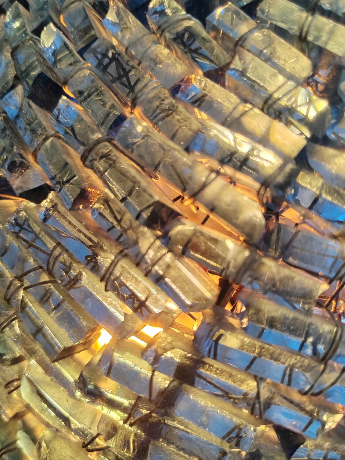 Vintage glass ball lamp