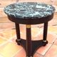 Empire period tripod pedestal table with sea green marble top and bronze ornamentation