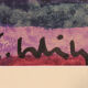 Abstract gouache on paper, signed - from the 1960s/70s