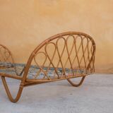 Vintage rattan bed