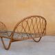 Vintage rattan bed