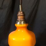 Suspension en verre opaline
