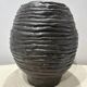Handmade Ceramic Vase — Textured Bronze Glaze, 1970s