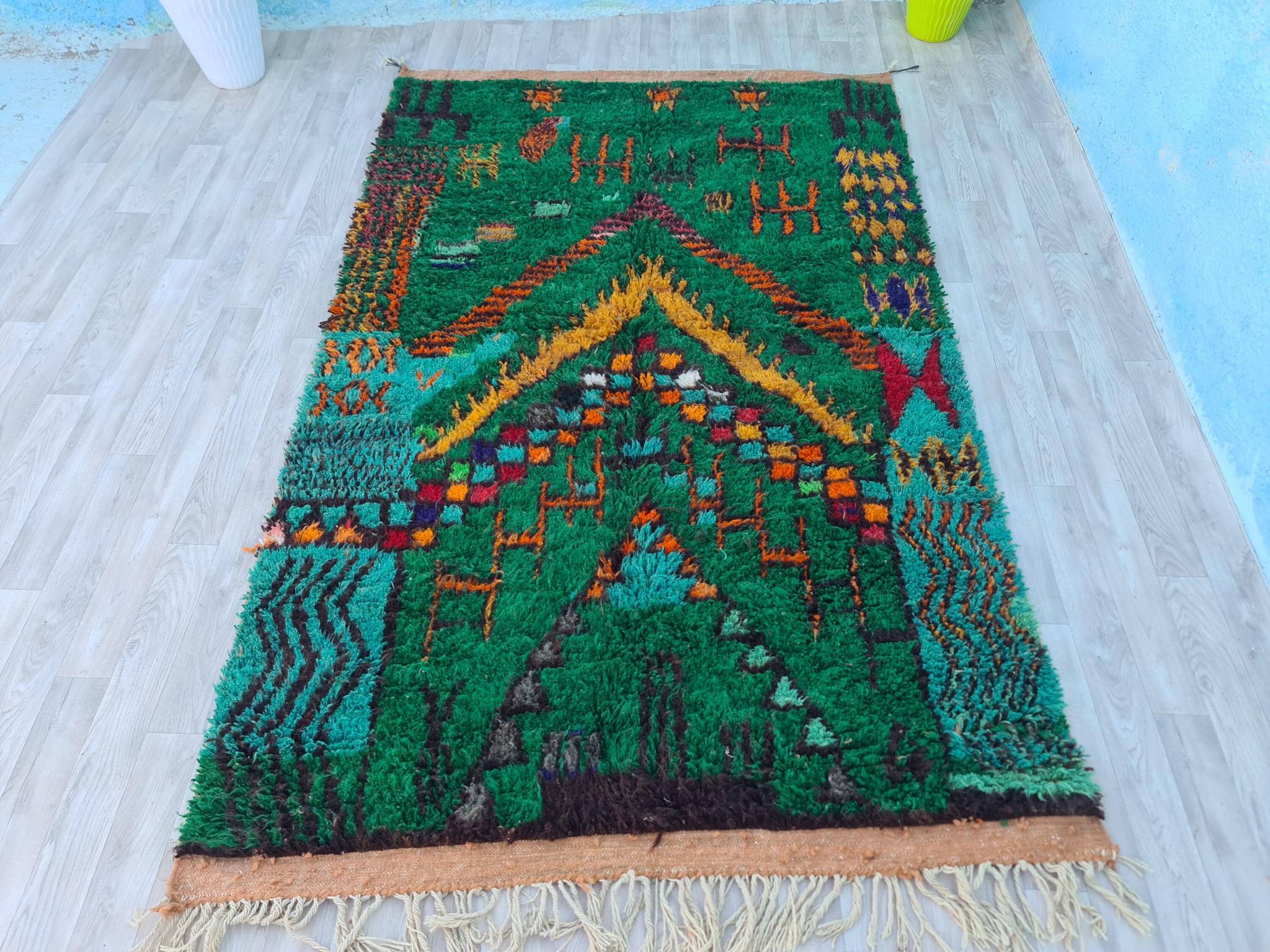Tapis fait main traditionnal 250cmX150cm marocain