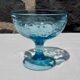 Set de 6 coupes à glaces en verre bleu