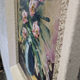 Oil on canvas, bouquet of ranunculus