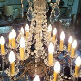 Chandelier with pendants 18 bulbs
