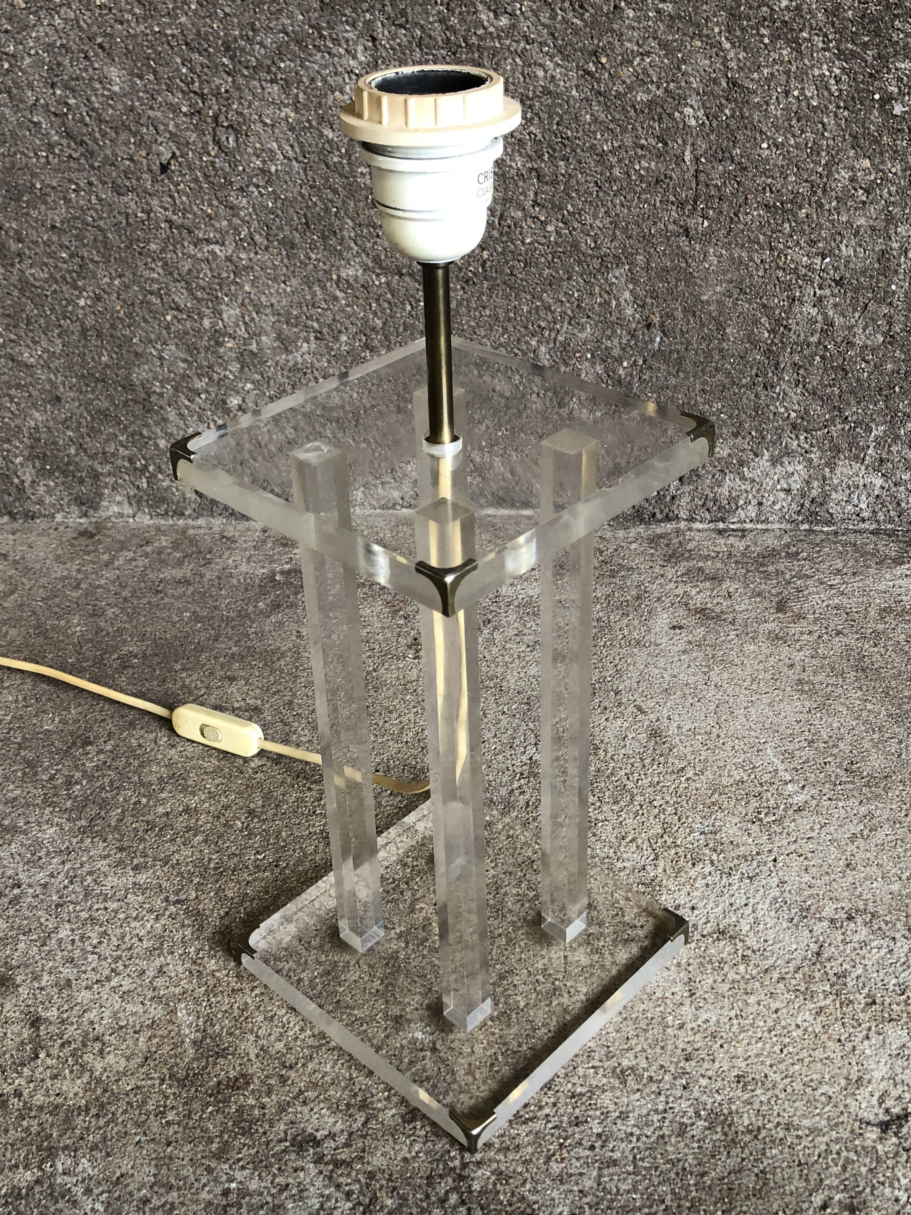 Lampe plexi David Lange, 1970 pour Roche Bobois