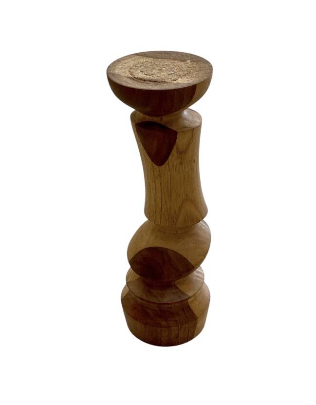 Wooden candle holder