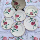 Set of 7 dessert plates