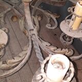 wrought iron chandelier medieval style