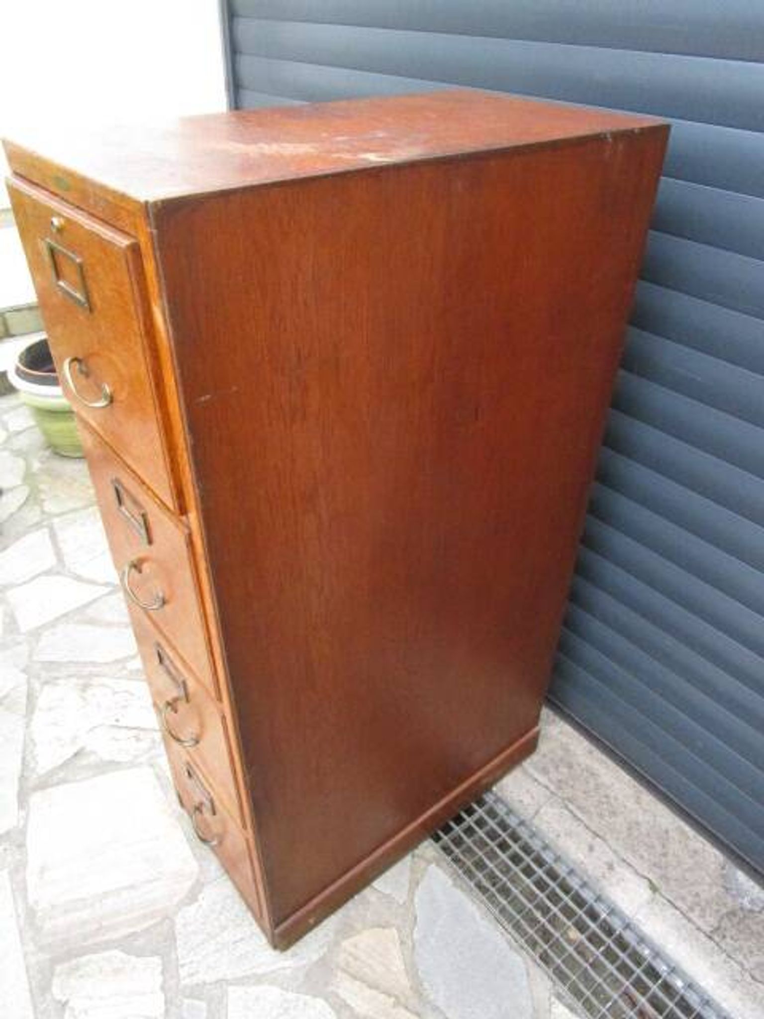 Meuble classeur a 4 tiroirs ancien en chêne
