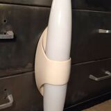 Shell wall lamp in white opaline BO Niko Belgium 1960s