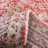 6x10 red classic floral vintage rug 314x197cm