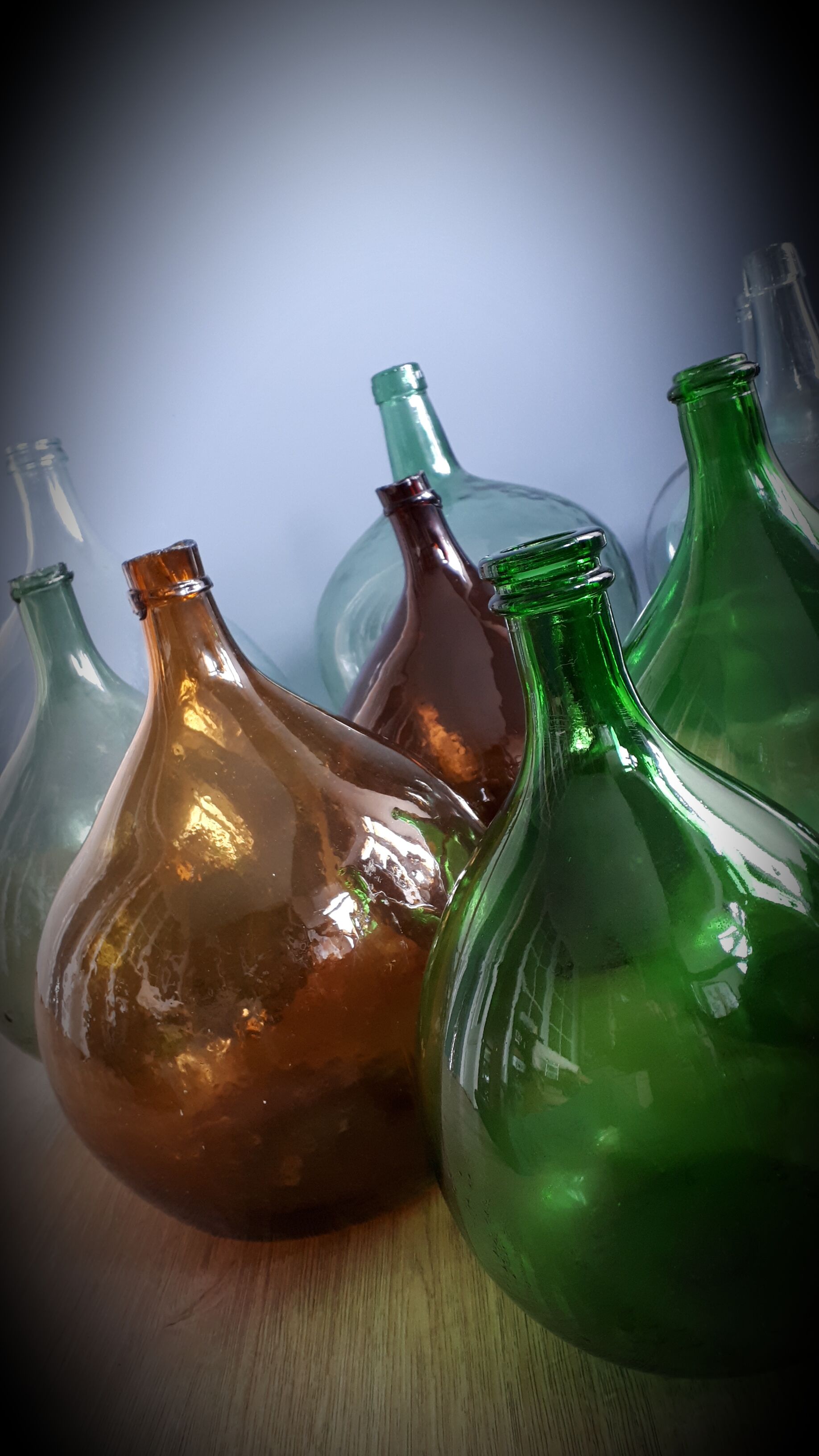 Demijohn 20L light green round PEAR