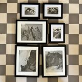 Lot de photographies et cartes postales de montagne