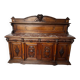 Two-part Renaissance-style buffet - Solid oak & marble, late 19th century