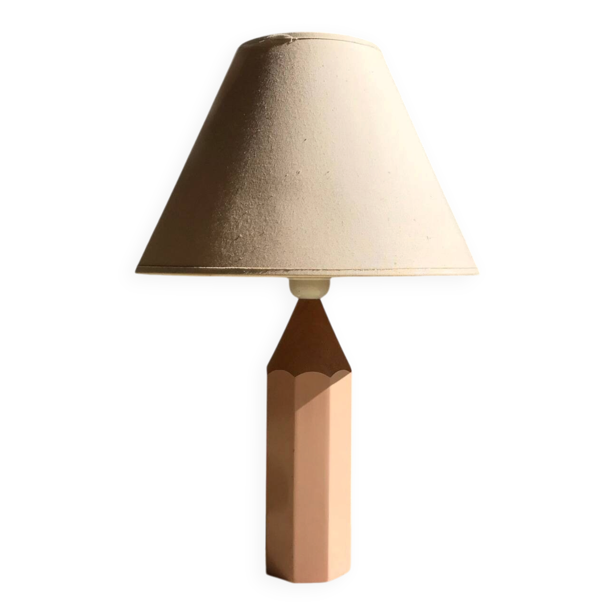 Lampe crayon rose des années 1980