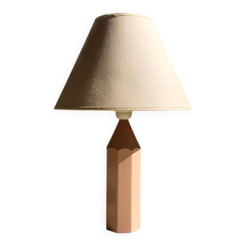 Pink crayon lamp from the 1980s.