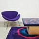 Vintage fat lava ceramic coffee table 1960s
