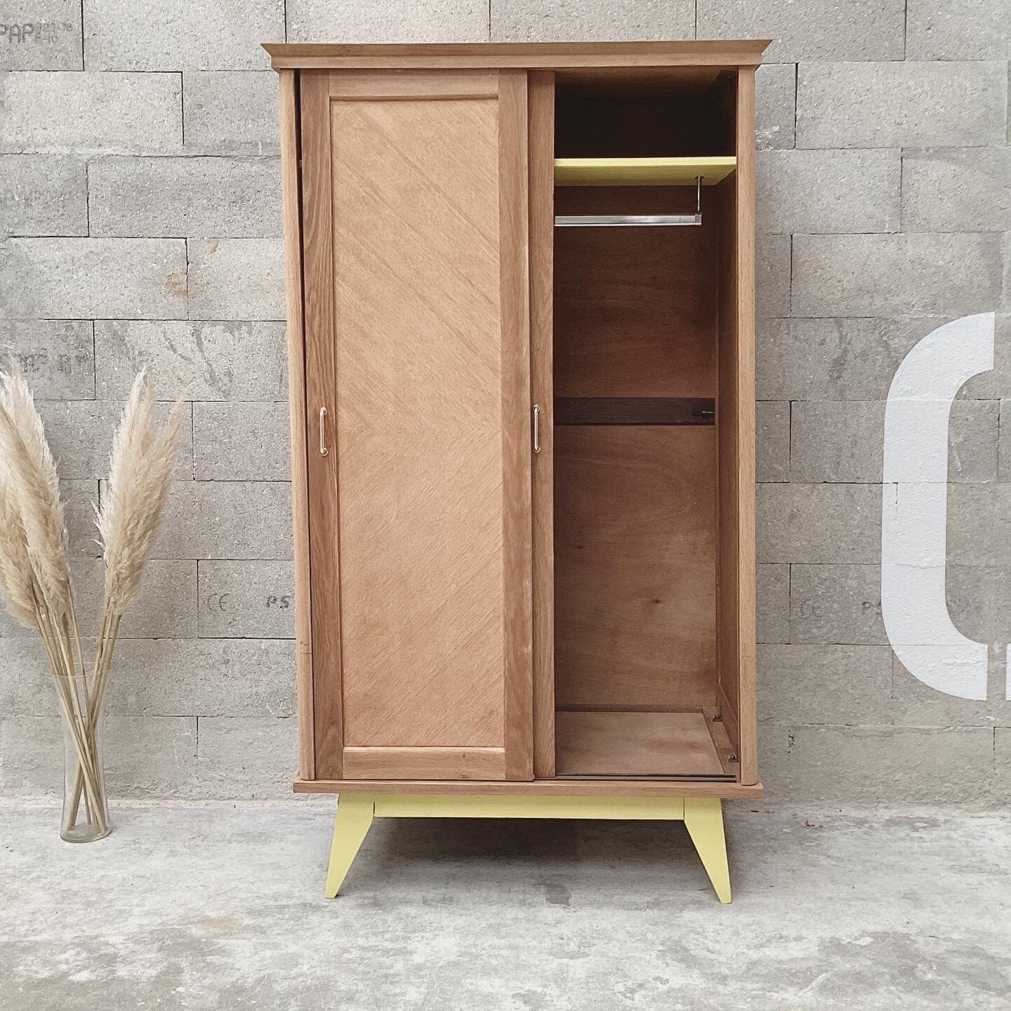 Vintage compass feet cabinet