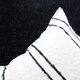 Tapis tissé main - noir uni - 2 x 3 m