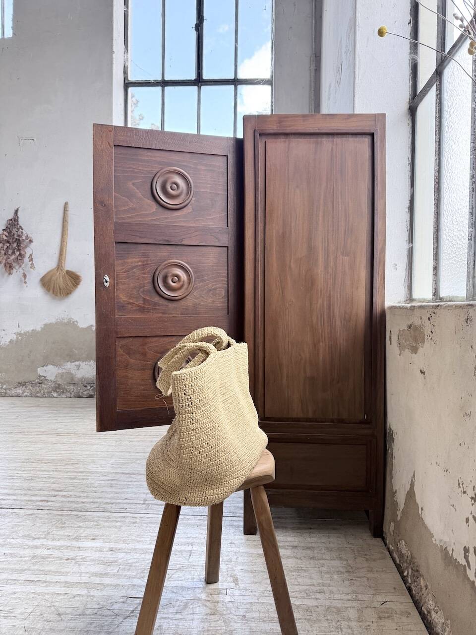 Oak wardrobe "Basque" Dudouyt