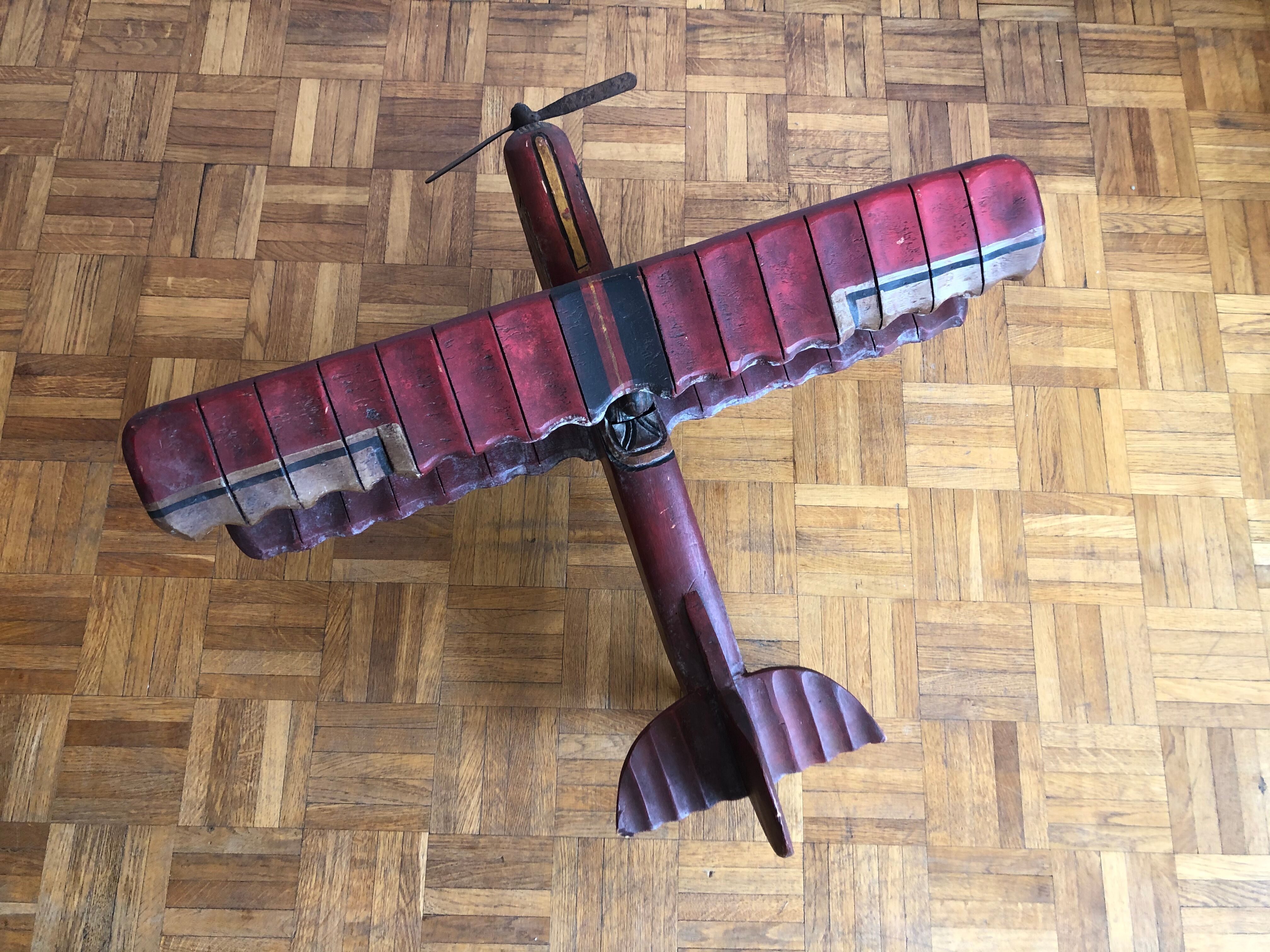 1950 wooden biplane