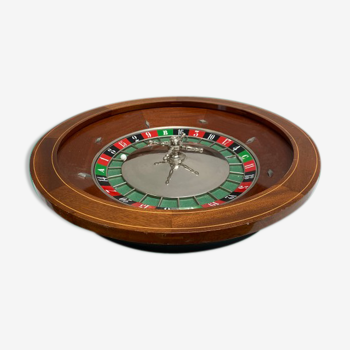 Roulette J.A Jost sur socle en bois