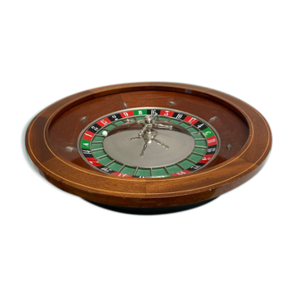 Roulette J.A Jost sur socle en bois