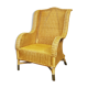 Fauteuil en rotin bambou osier 1950/1960 vintage
