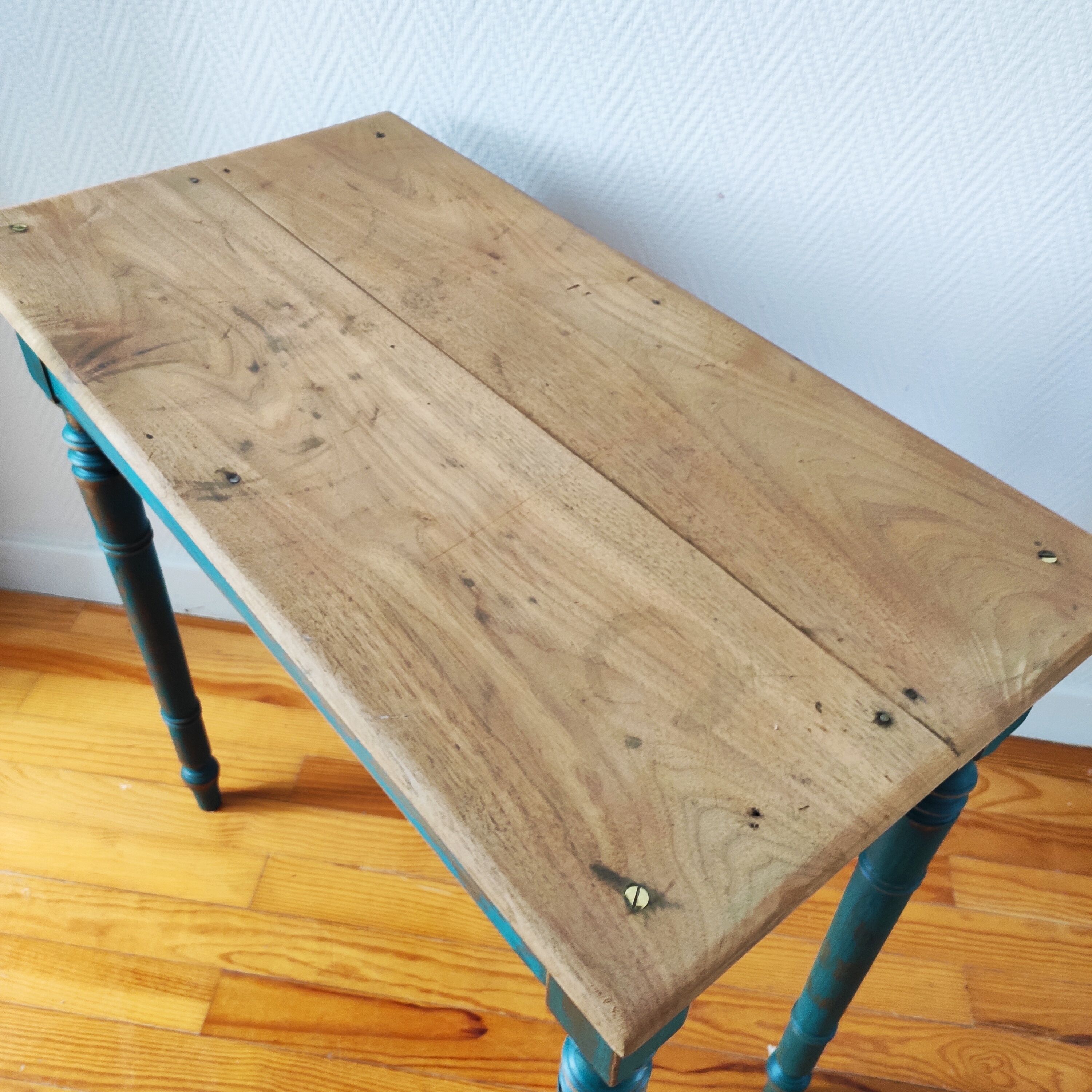 Patinated farmhouse table