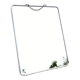 Grand miroir barbier vintage 24x30cm  chromé