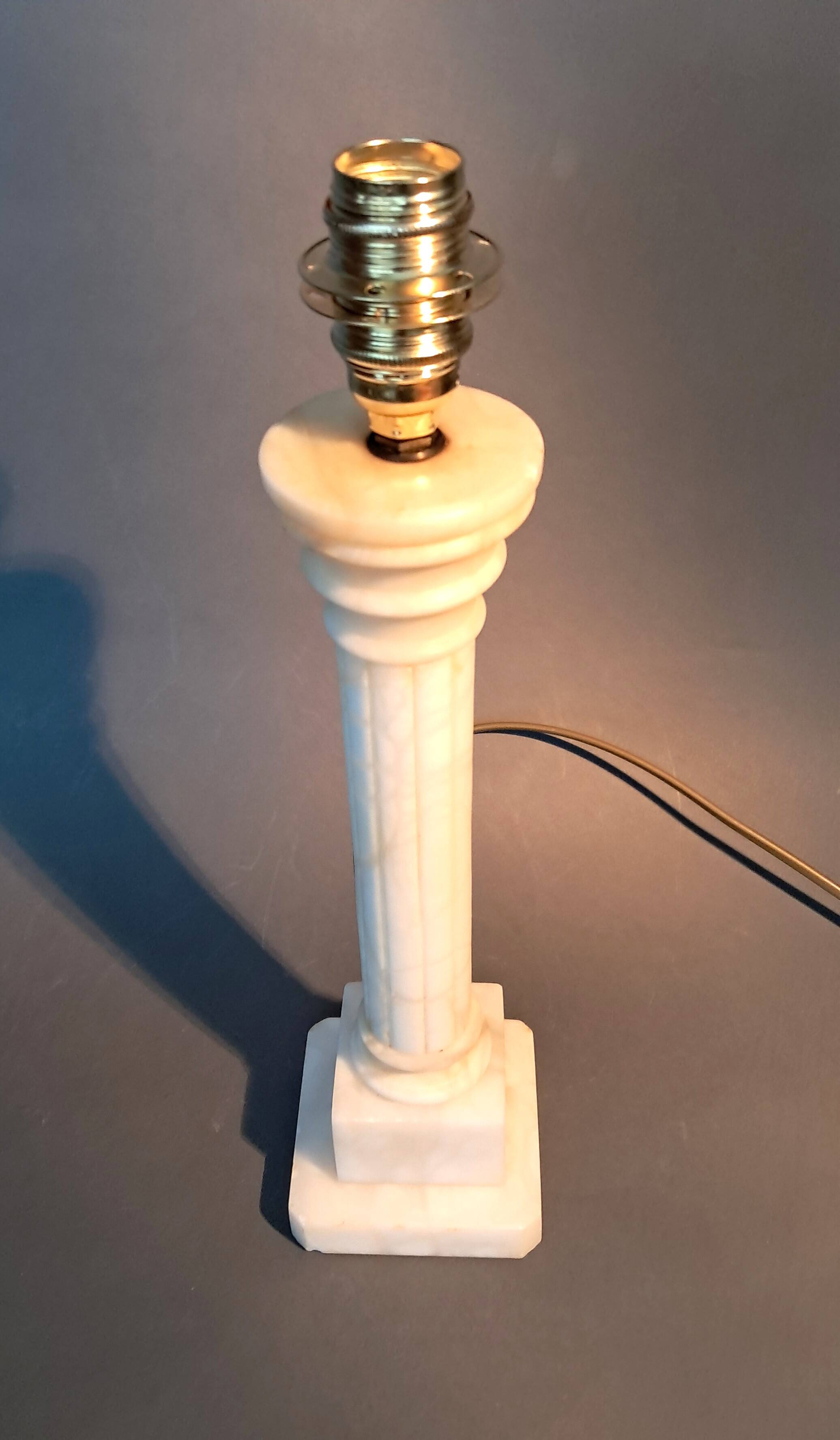 Alabaster Carcel lamp 1940/1950.