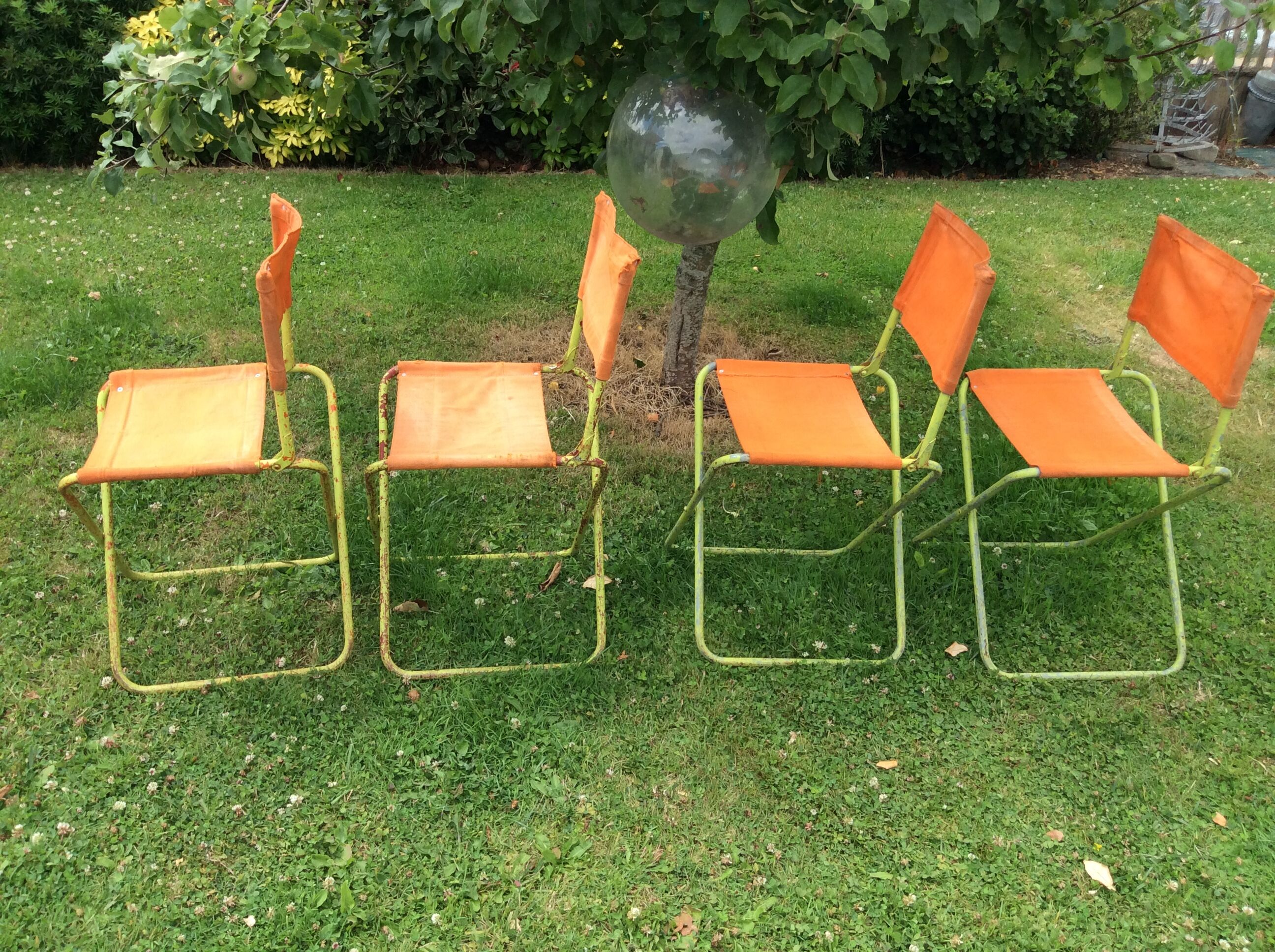 4 fauteuils de camping