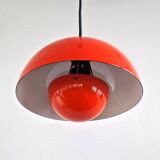 Dark orange Flowerpot pendant lamp by Verner Panton for Louis Poulsen