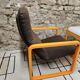Lot Fauteuil et table Wilkhahn bois courbé 1980 vintage