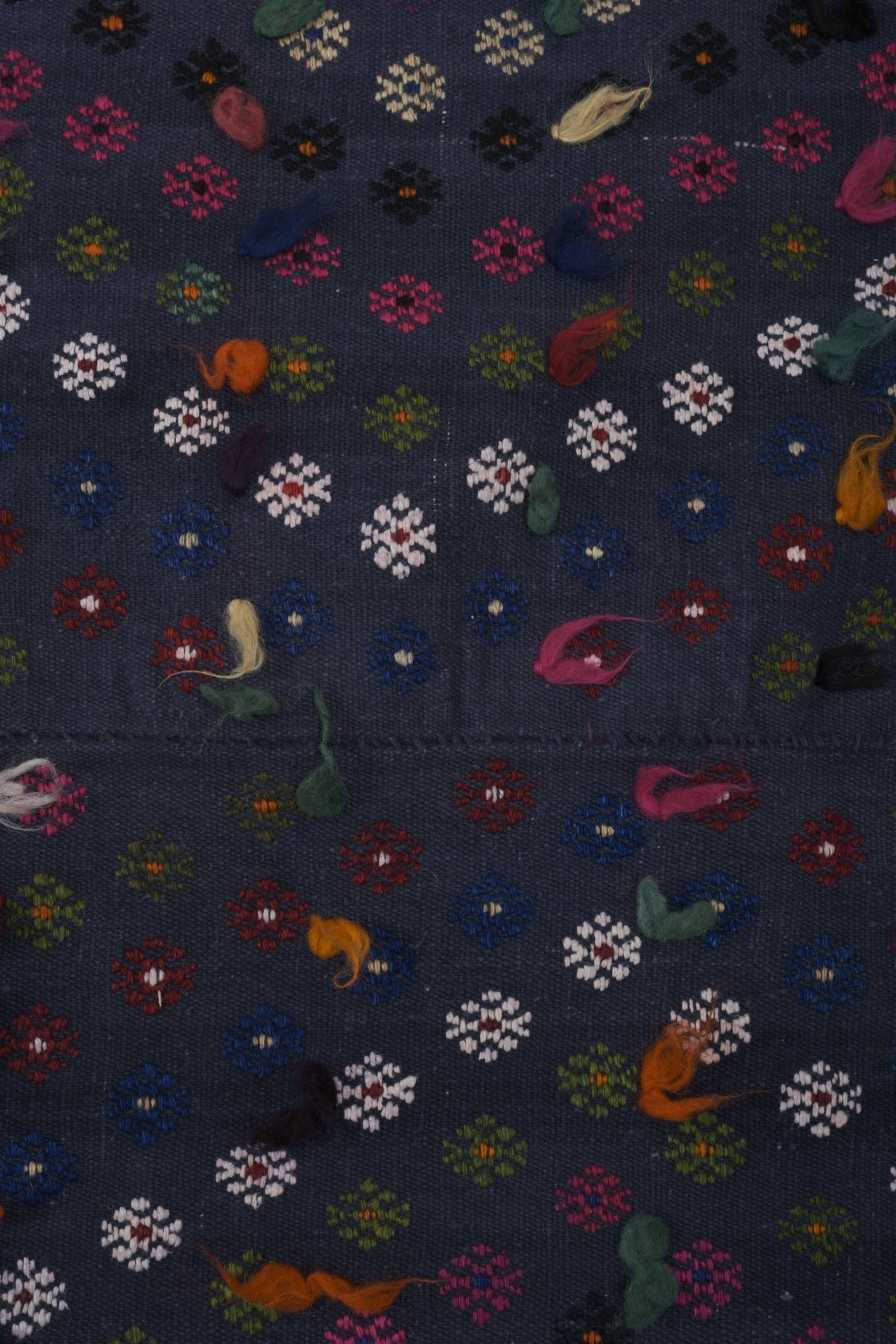 Tapis vintage turc de oushak tissé à la main 203x300 cm