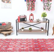 2x8 red classic vintage runner rug, 245x73cm