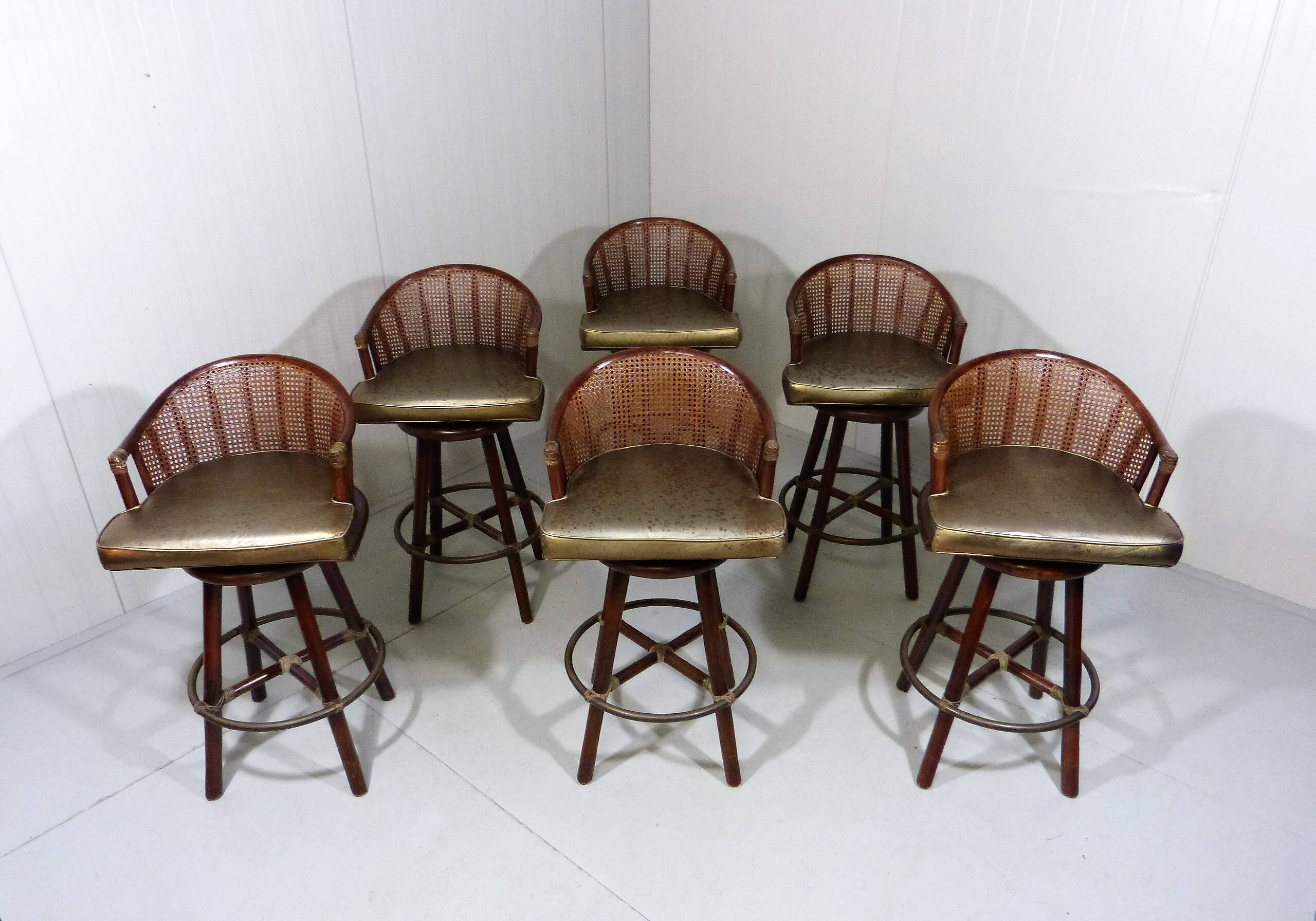 Elinor McGuire bar stools Hans Kaufeld 1960s