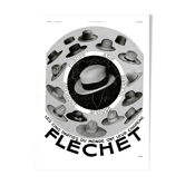 Vintage poster 30s Chapeau Fléchet