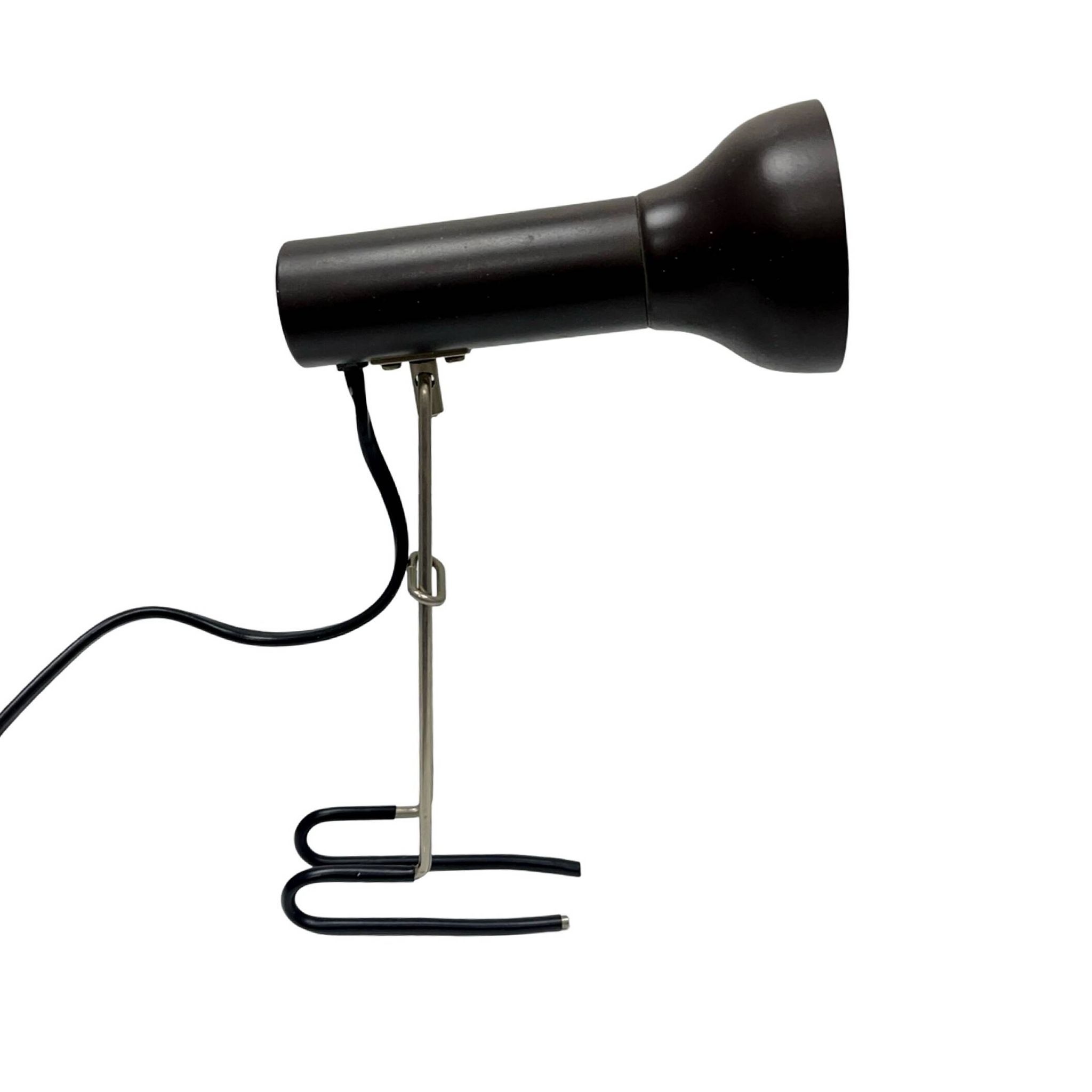 Lamp with clip VEB Narva 3140 1970s space age retro vintage GDR