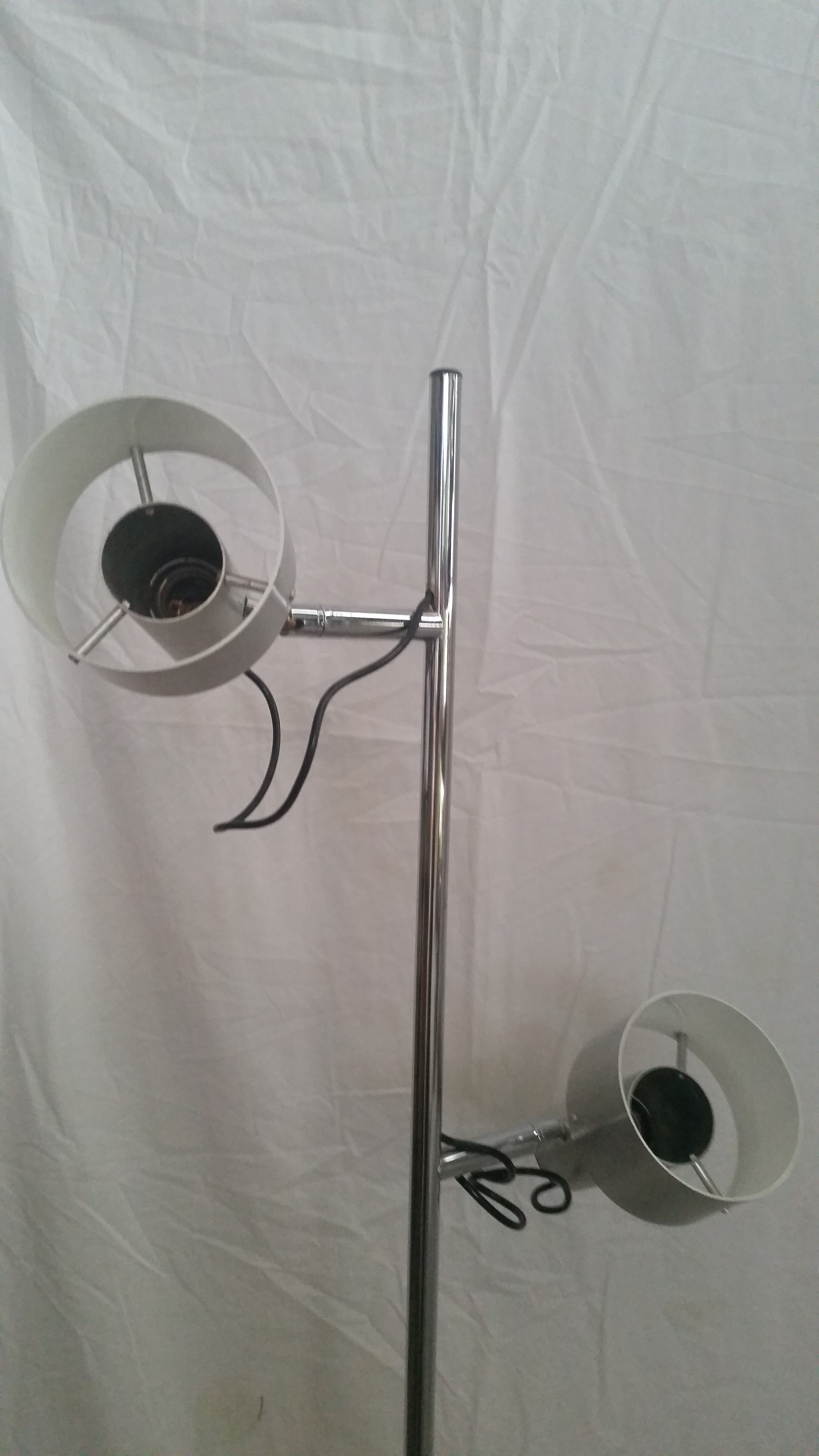 Floor lamp e-reader chrome brush 60/70