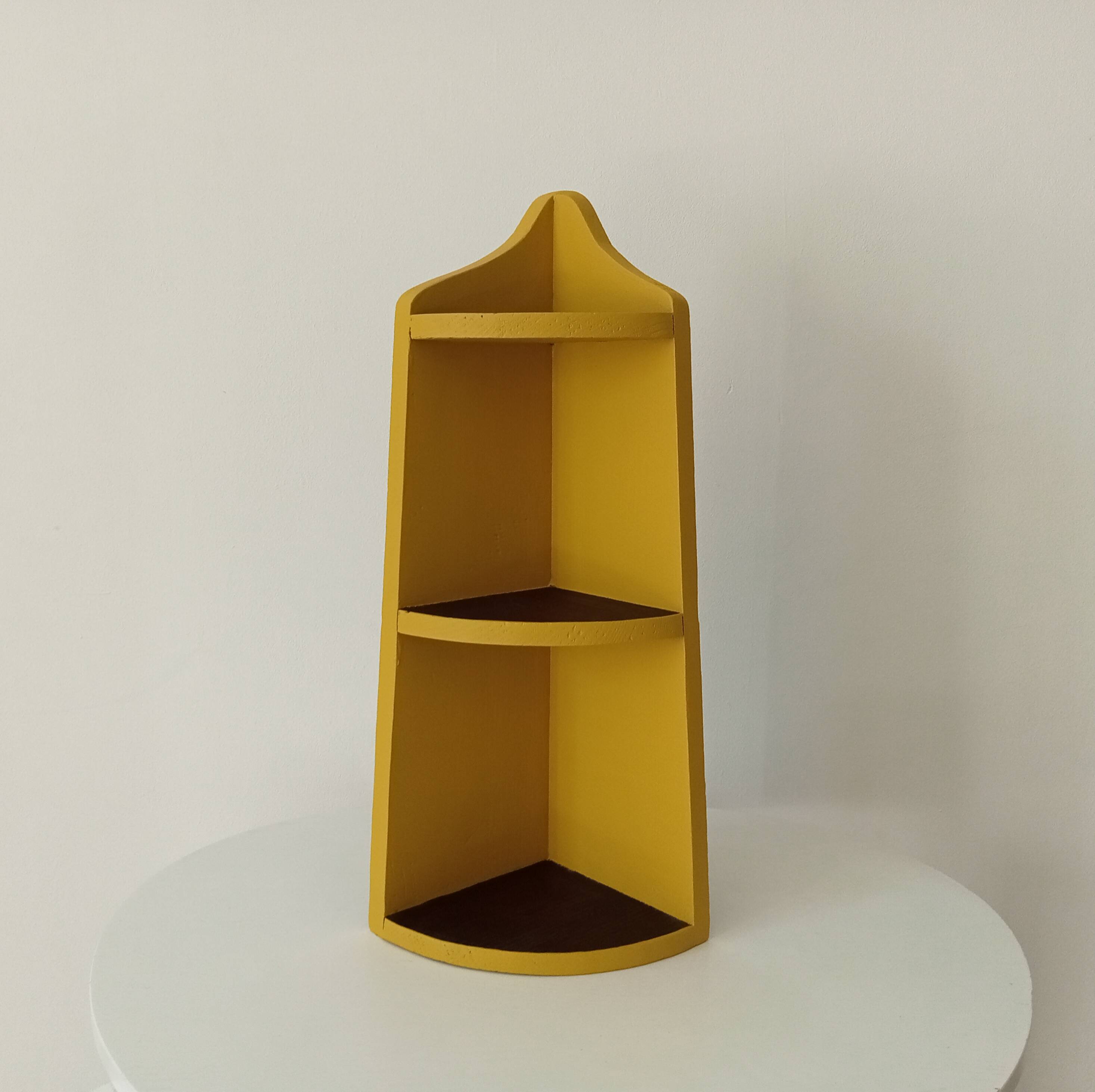 Old corner wall shelf