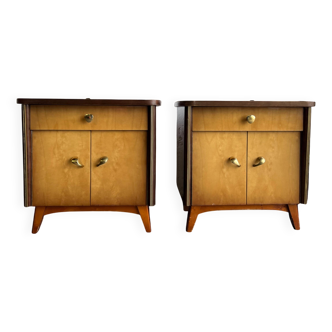 Set of 2 vintage mini cabinets/bedside tables