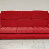 Canapé orange jitona ribbed fabric space age 1070