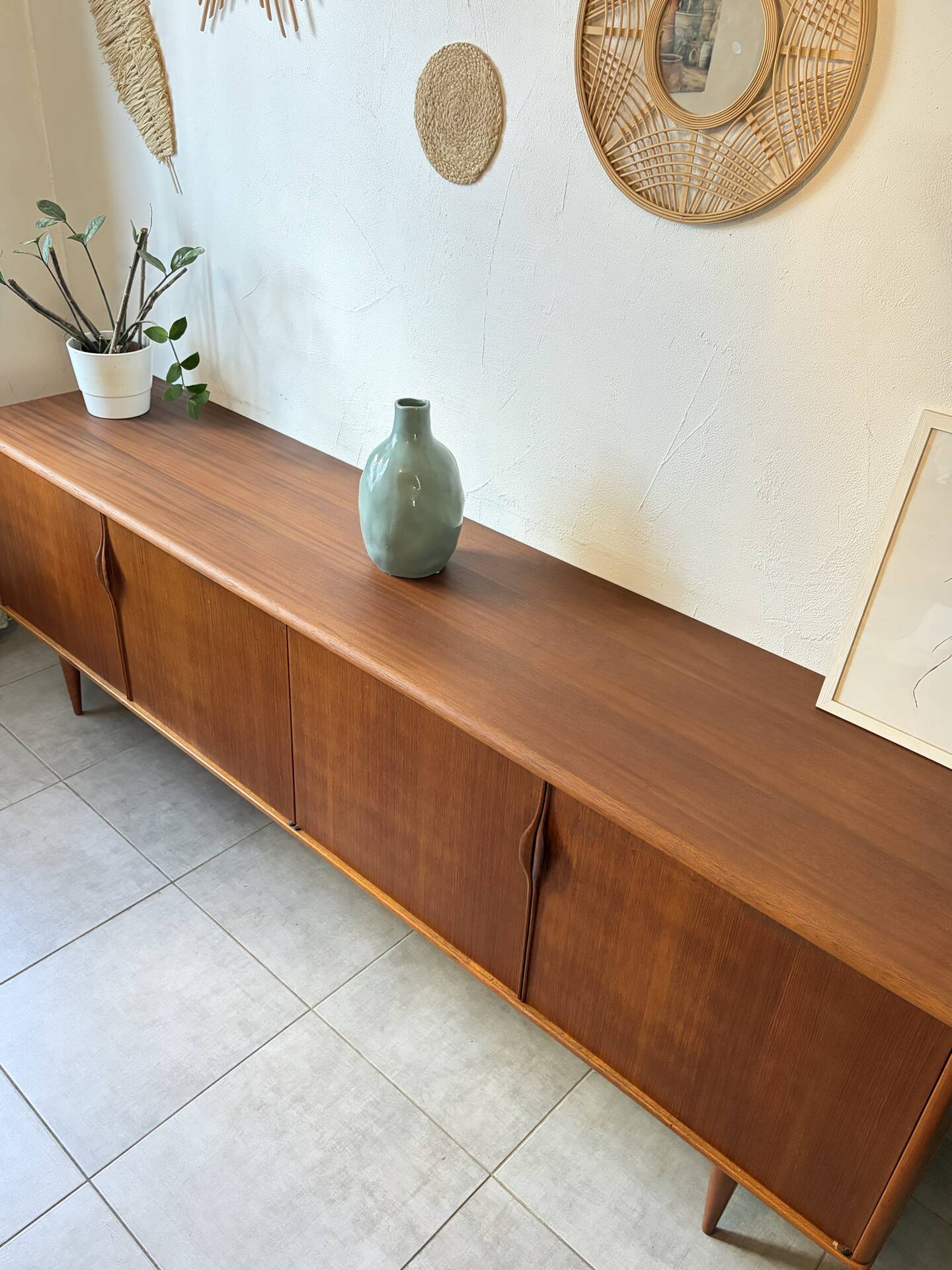 Vintage teak enfilade from the 1960s.