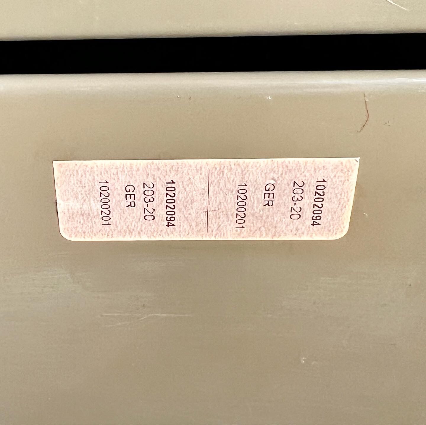 Vintage khaki metal desk