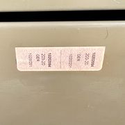 Vintage khaki metal desk