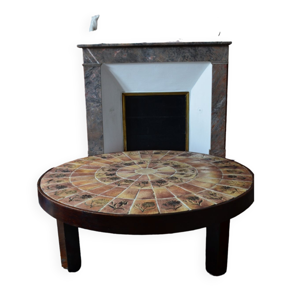 Table basse Vallauris dans le style roger capron